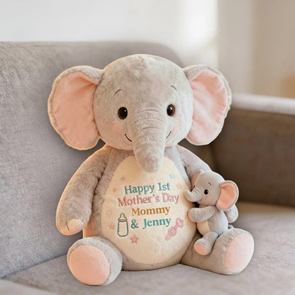 Happy 1st Mother's Day - Personalized Mother Shaped Pillow