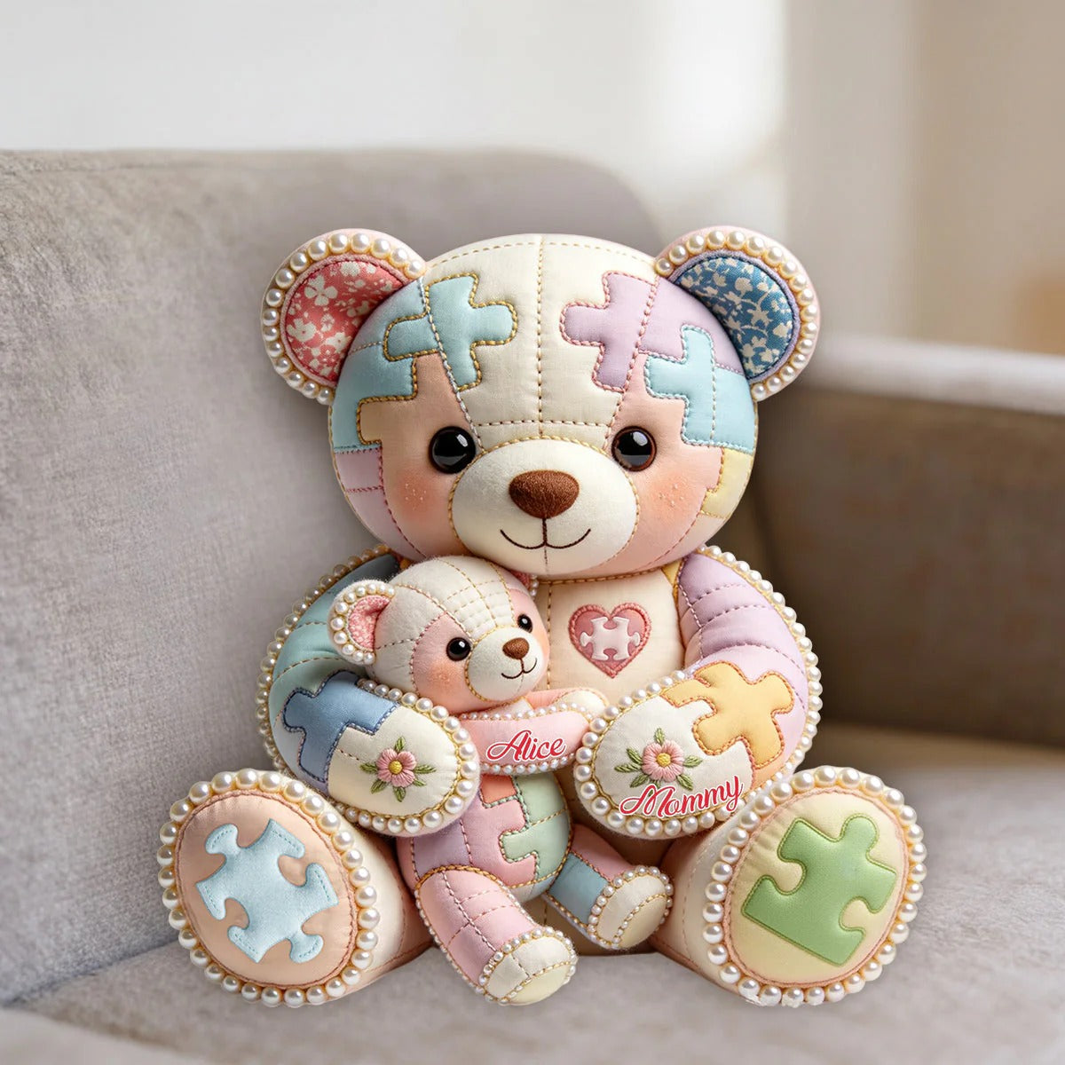 Autism Mom - Personalized Mother Shaped Pillow