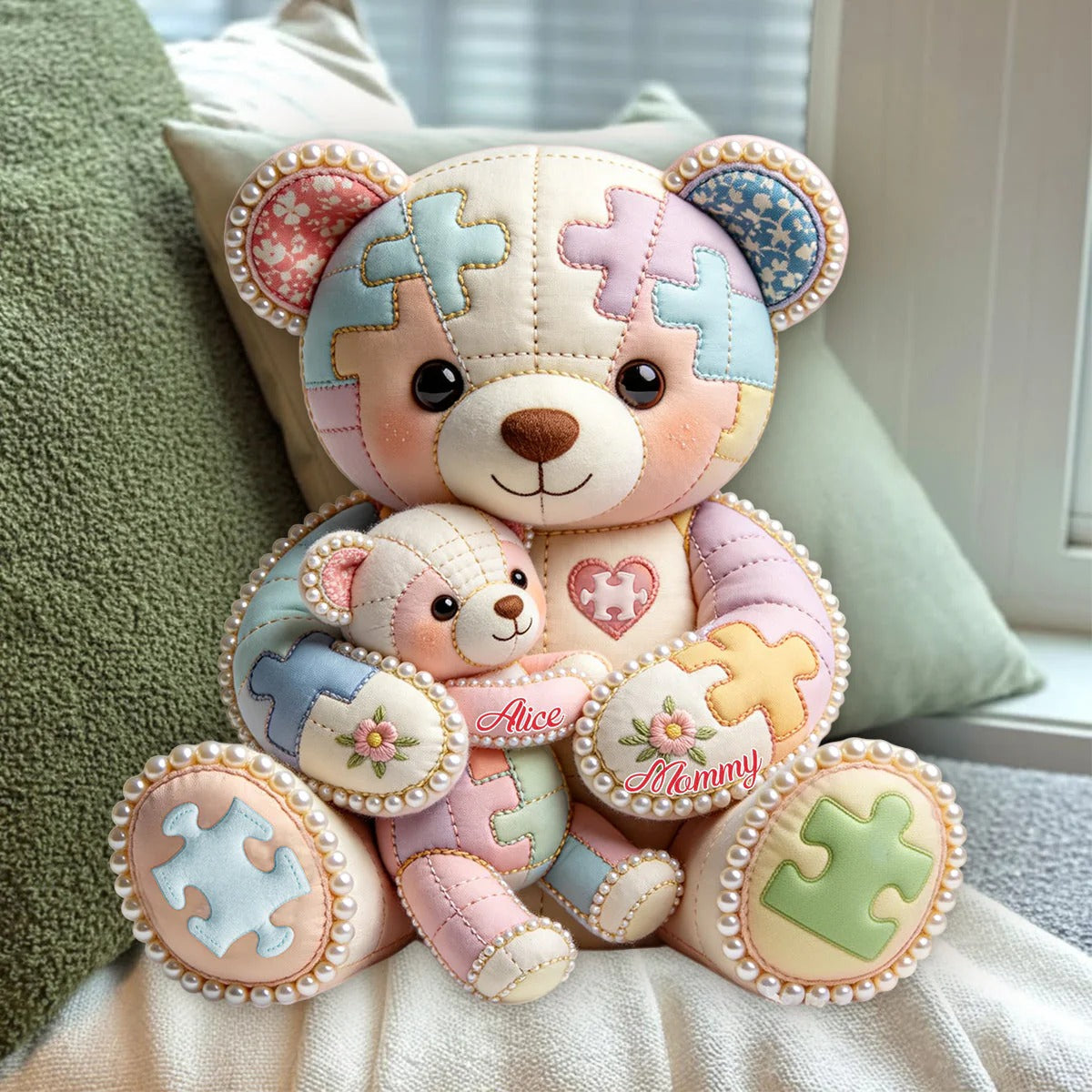 Autism Mom - Personalized Mother Shaped Pillow