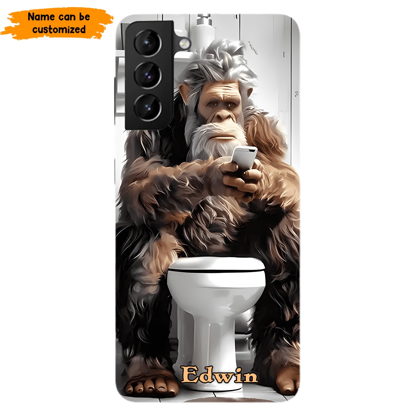 Scrollin’ & Poopin’ – Personalized Bigfoot Phone Case