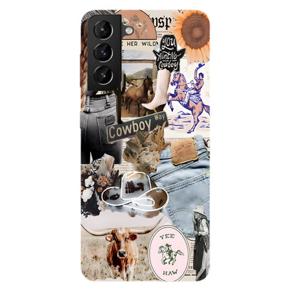 Cowboy Way Collage – Western Rodeo Vibes Phone Case
