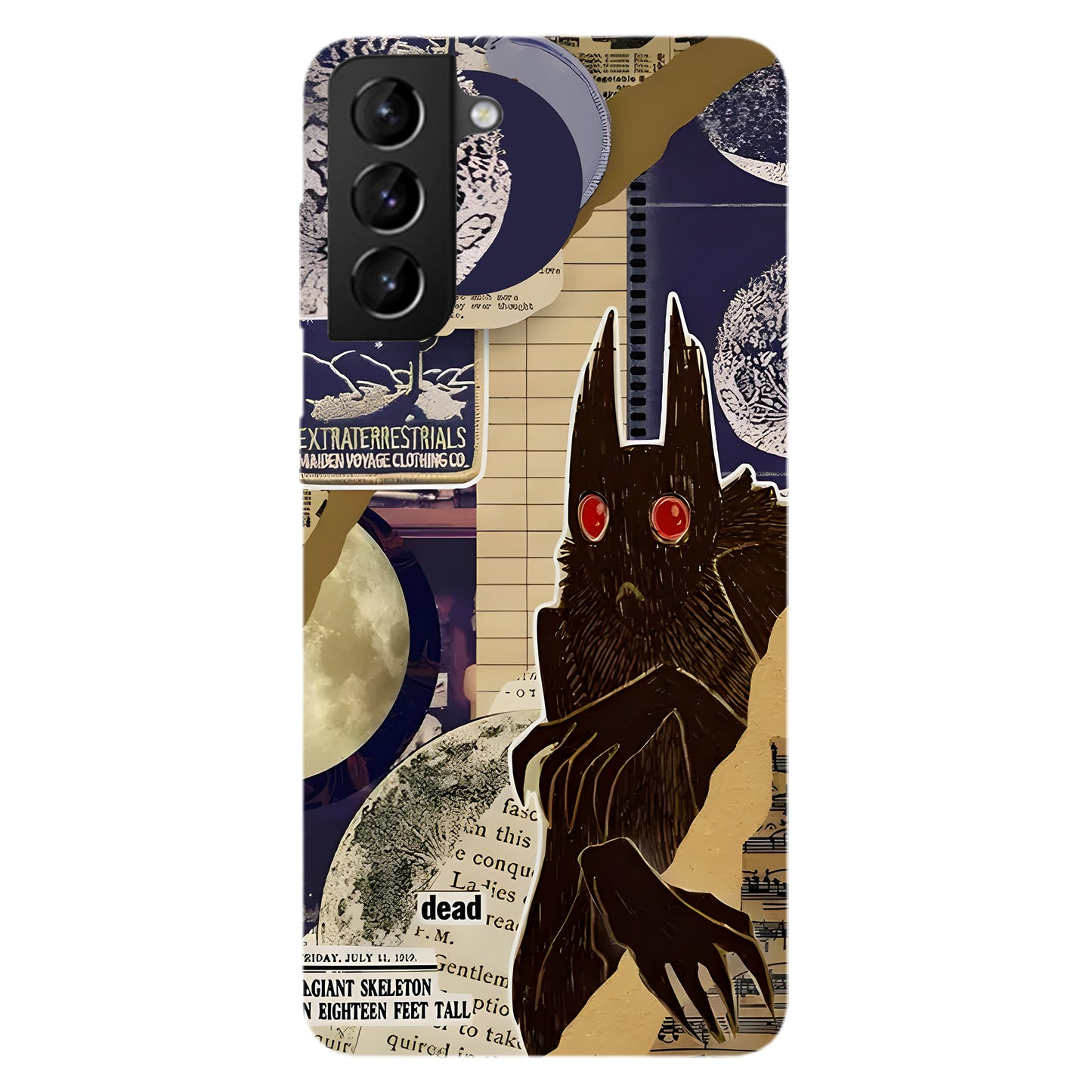 Cryptid Files Phone Case – Mothman Evidence Collage