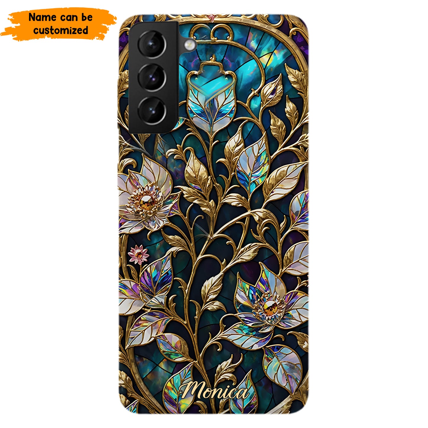 Waxflower & Celestial Quartz  – Personalized Phone Case