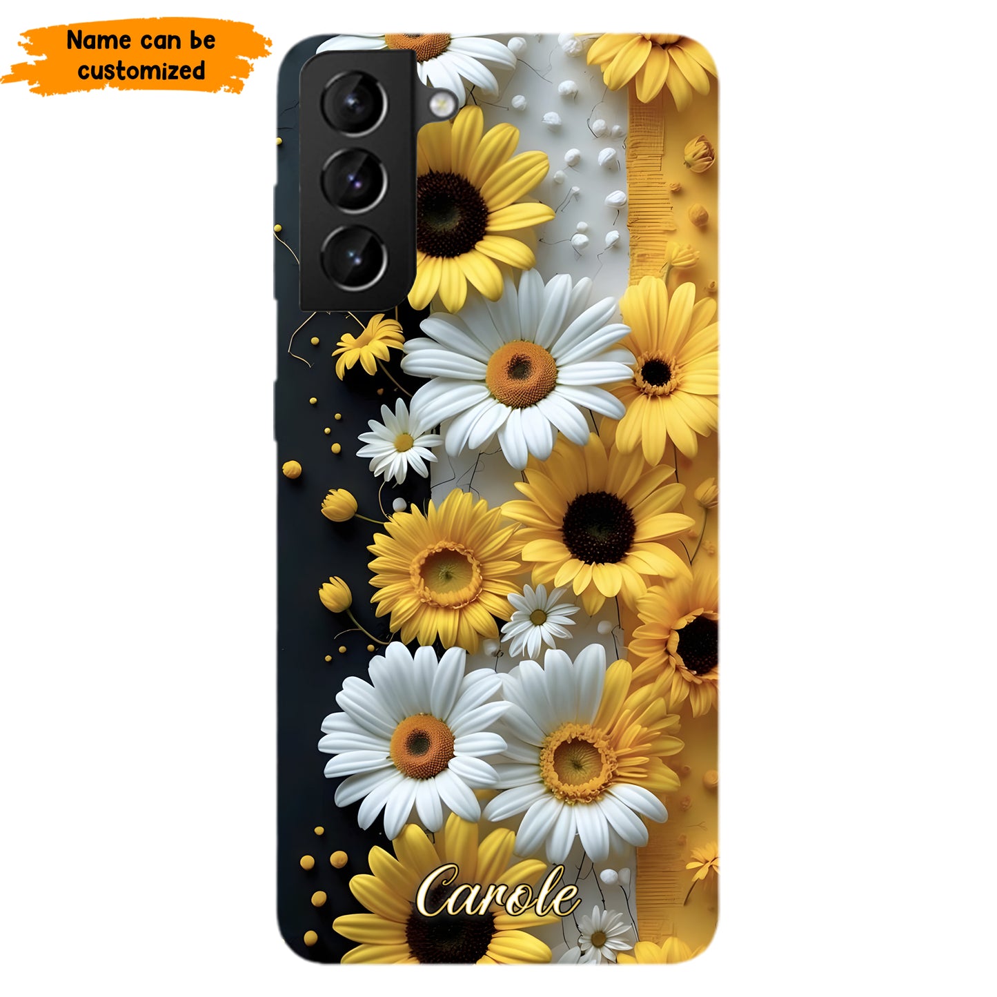 Personalized Sunflower & Daisy Phone Case