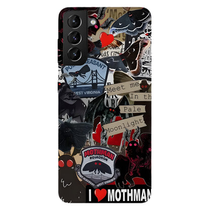 Meet Me in the Pale Moonlight - Mothman Phone Case
