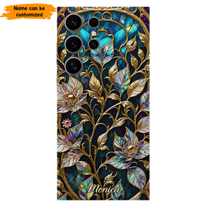 Waxflower & Celestial Quartz  – Personalized Phone Case