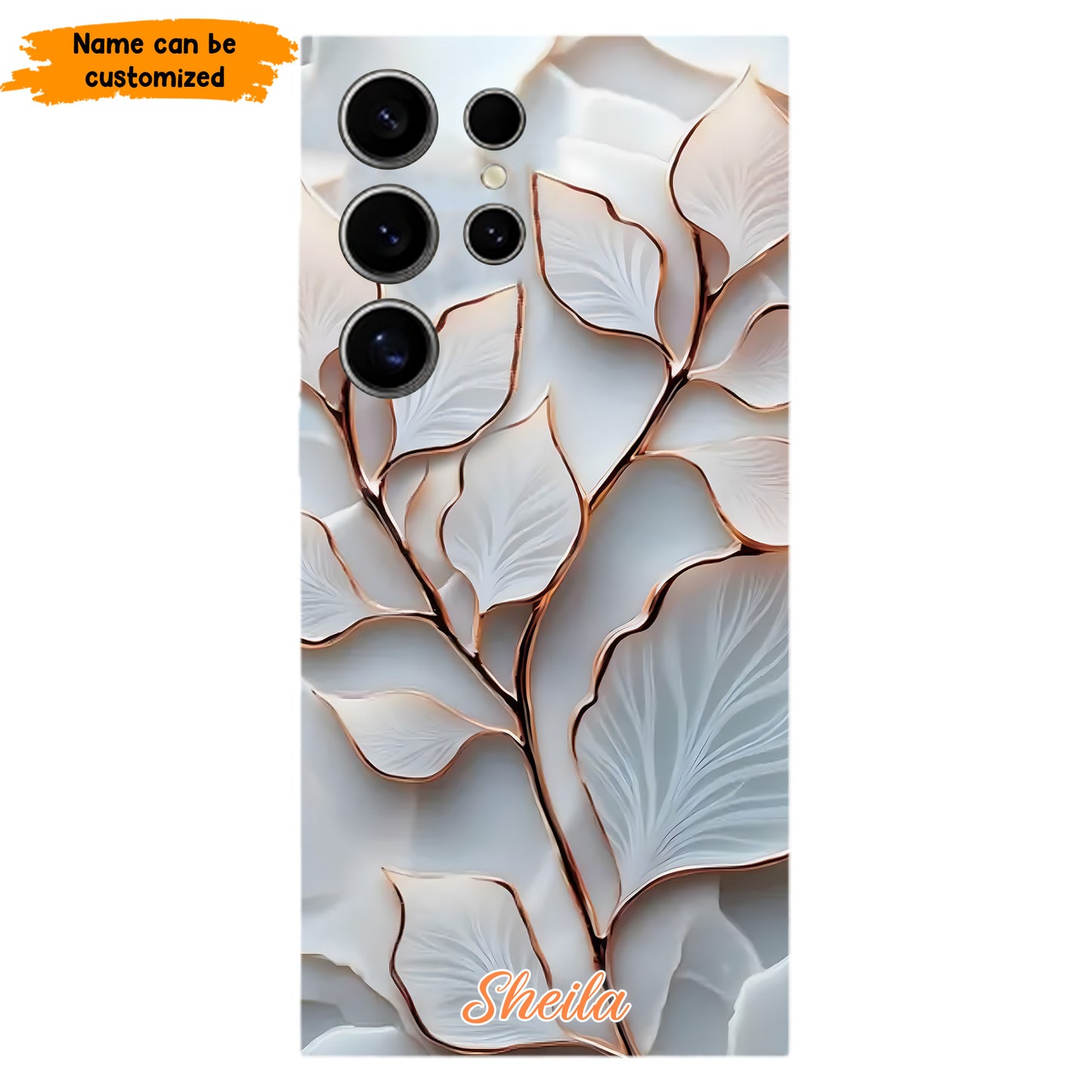 Personalized Elegant Leaf Phone Case