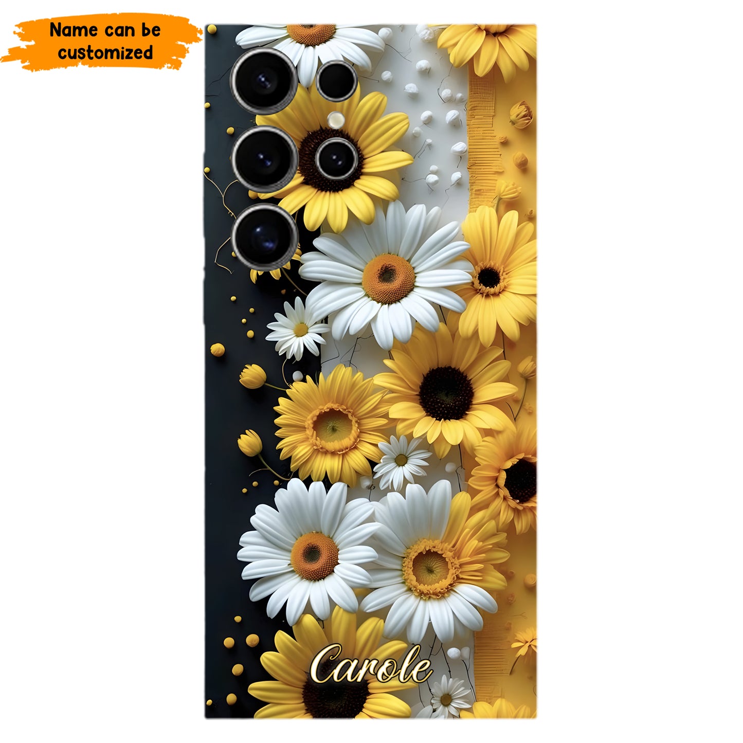 Personalized Sunflower & Daisy Phone Case