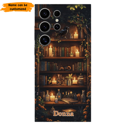 Personalized Bookshelf Phone Case
