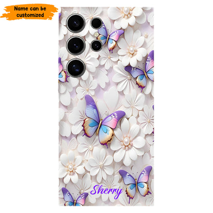 Personalized Beautiful Floral Butterfly Phone Case