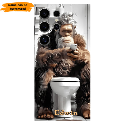 Scrollin’ & Poopin’ – Personalized Bigfoot Phone Case