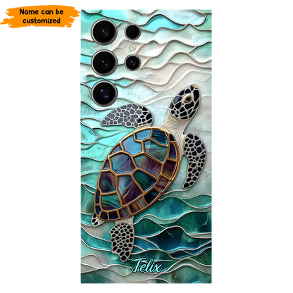 Personalized Sea Turtle Ocean Phone Case