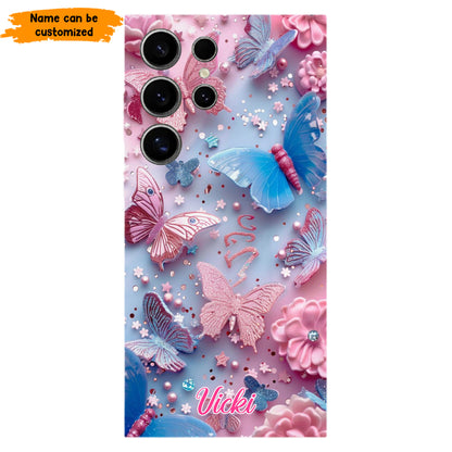 Colorful Butterfly - Personalized Phone Case