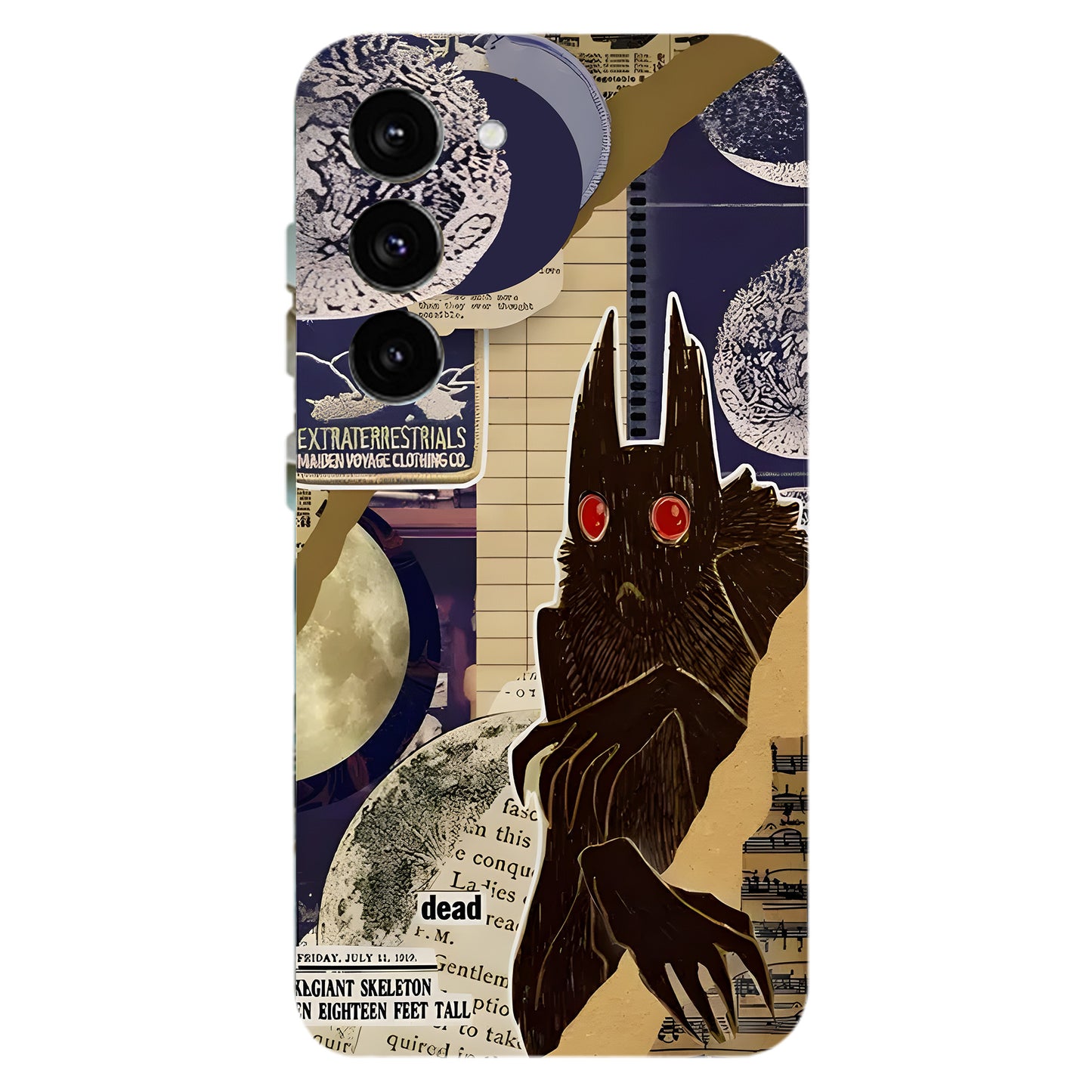 Cryptid Files Phone Case – Mothman Evidence Collage