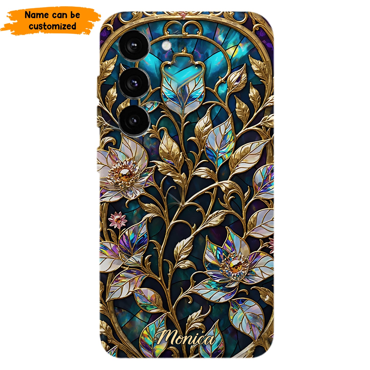Waxflower & Celestial Quartz  – Personalized Phone Case