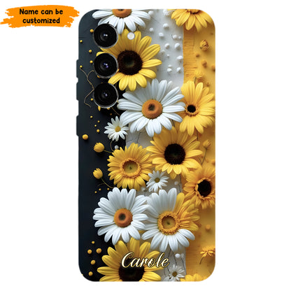 Personalized Sunflower & Daisy Phone Case