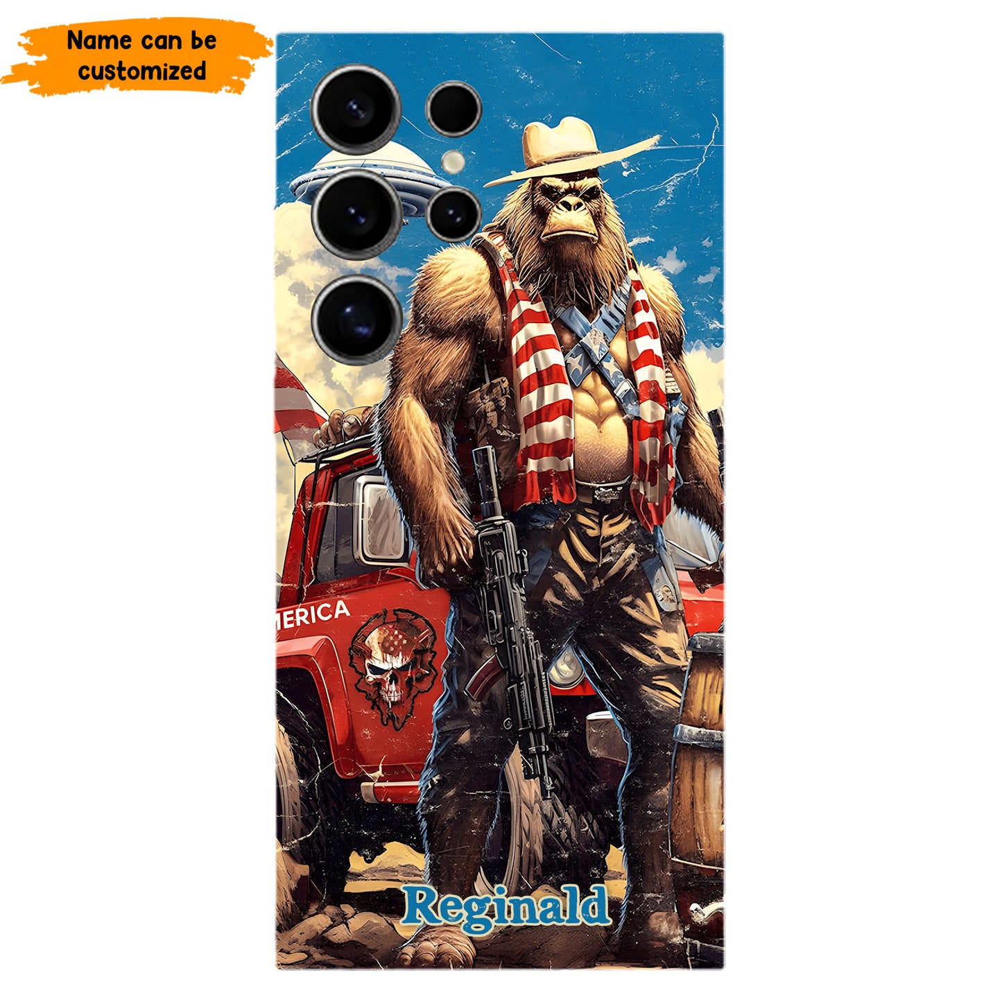 Bigfoot ‘Merica – Personalized Patriotic Phone Case