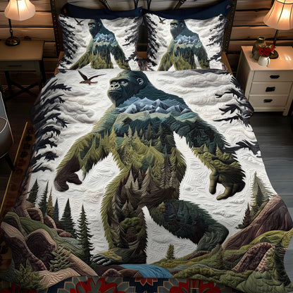 Into the Woods – Bigfoot Quilted Bedding Set