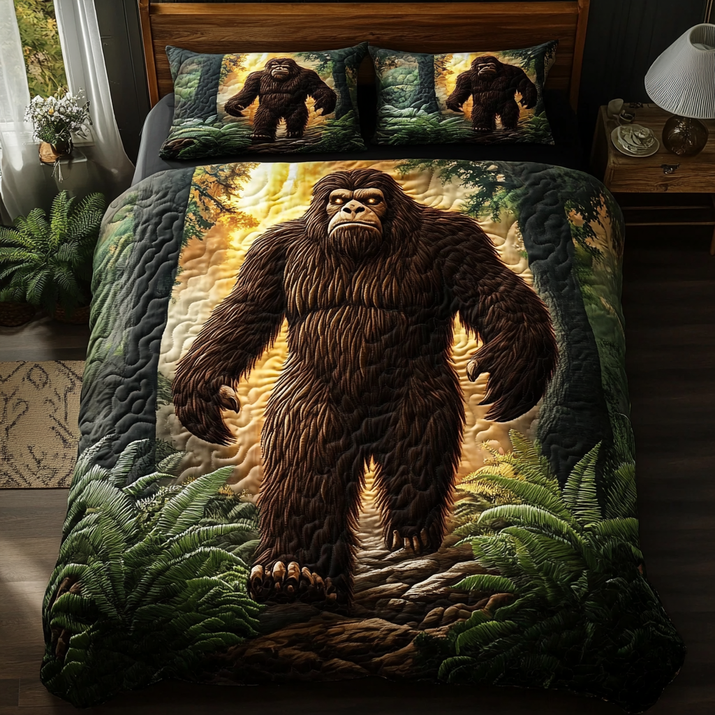 Forest Path – Bigfoot Quilted Bedding Set
