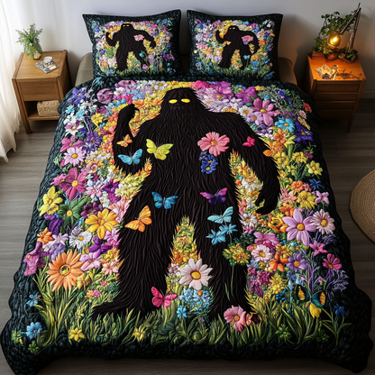 Flowerfield Sasquatch – Bigfoot Quilted Bedding Set