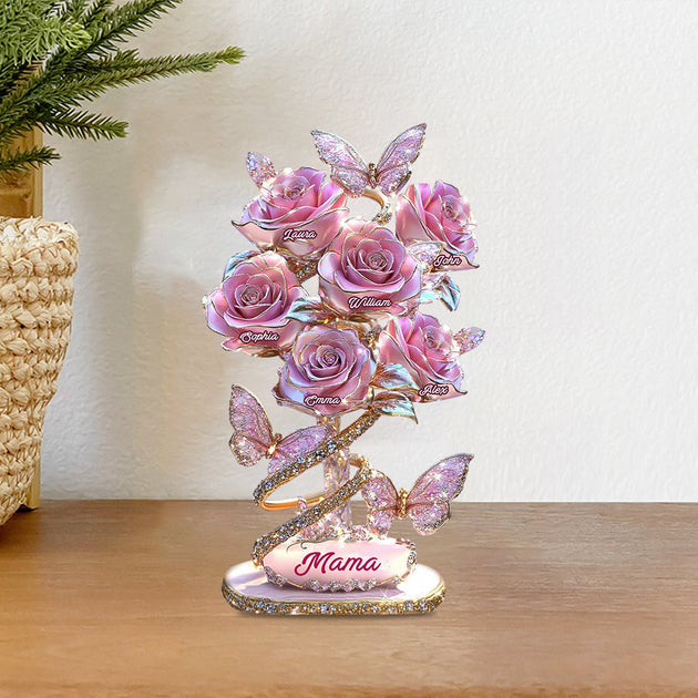 My Garden Gift For Mom, Grandma,... - Personalized Mother Custom Shaped Acrylic Plaque