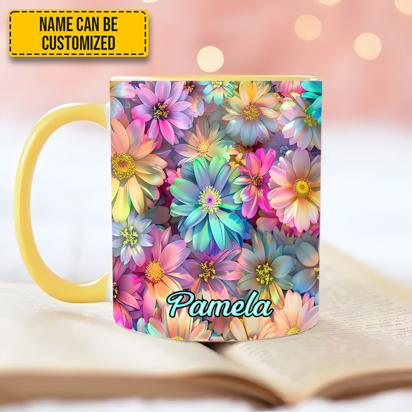 Spring Floral Flower - Personalized Accent Mug