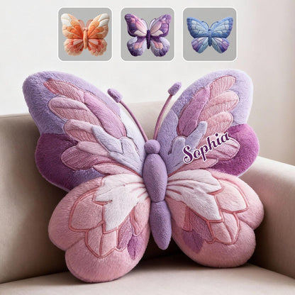 Personalized Beautiful Butterfly Shaped Pillow