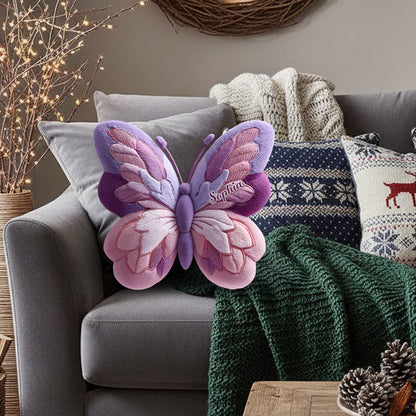 Personalized Beautiful Butterfly Shaped Pillow