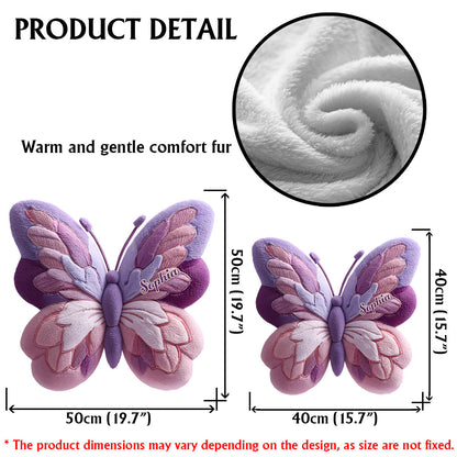 Personalized Beautiful Butterfly Shaped Pillow