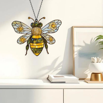 Sunflower Bee Acrylic Window Hanging