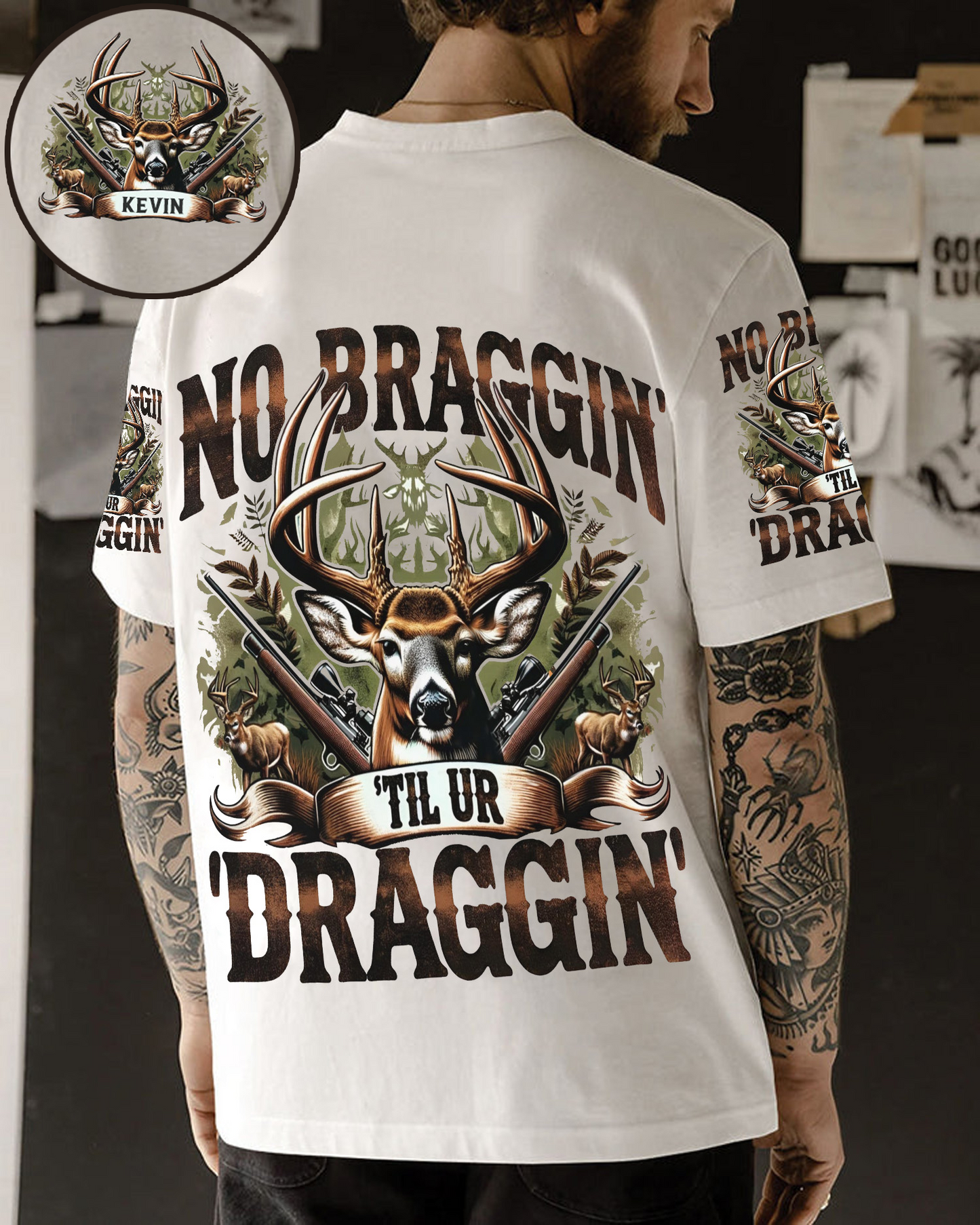 Shoot Straight, Drag Heavy – Personalized All Over Print Shirt
