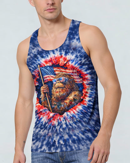 BIGFOOT WITH FLAG ALL OVER PRINT SHIRT