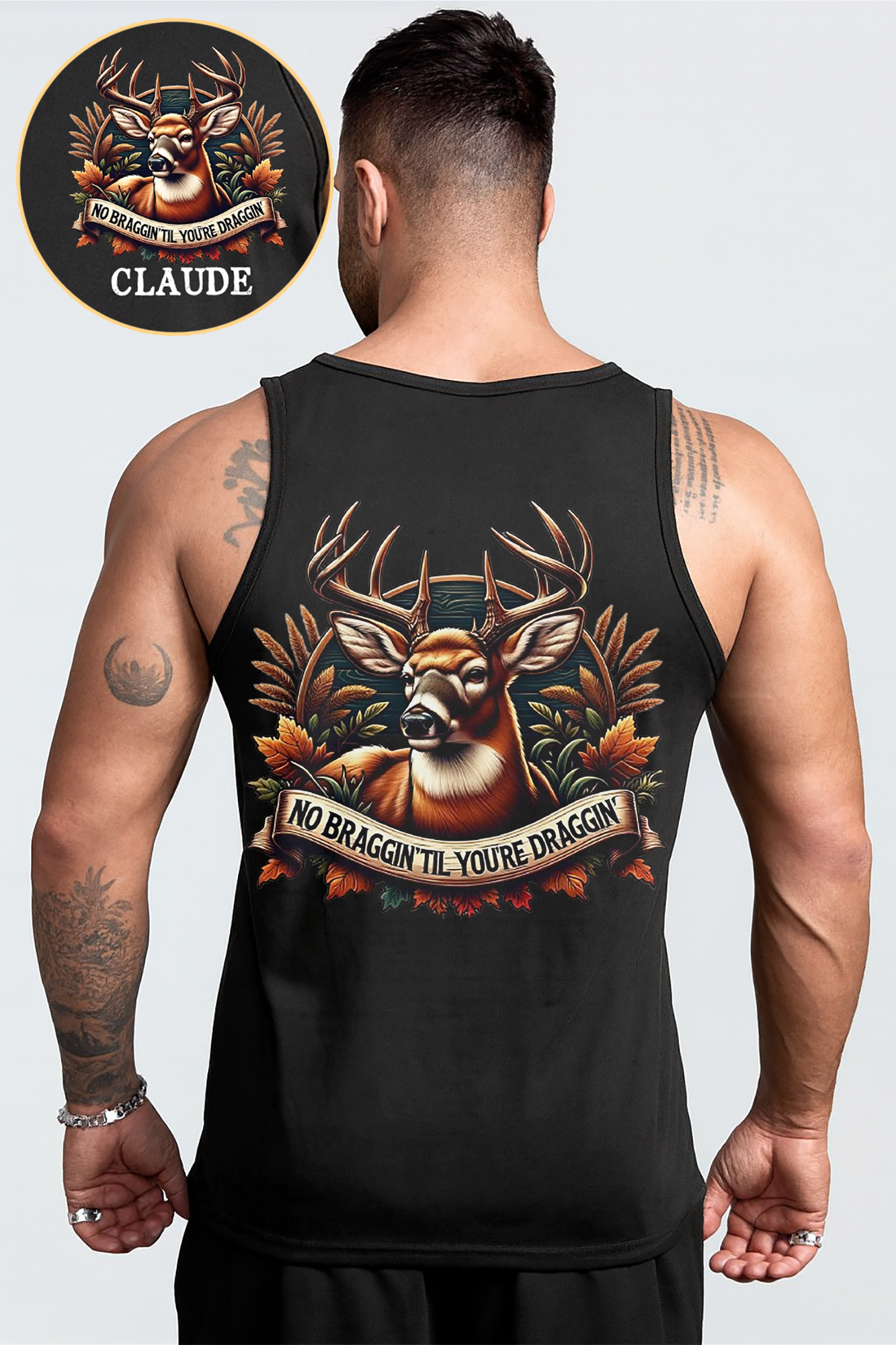 Hunt Hard, Brag Later – Personalized All Over Print Shirt