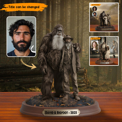 Bigfoot & Me – Personalized Best Friend Acrylic Plaque