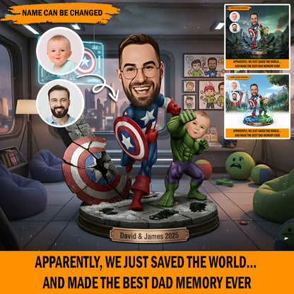 Dadventures – Personalized Funny Dad & Son Acrylic Plaque