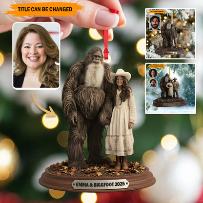 Bigfoot & Me – Personalized Best Friend Ornament