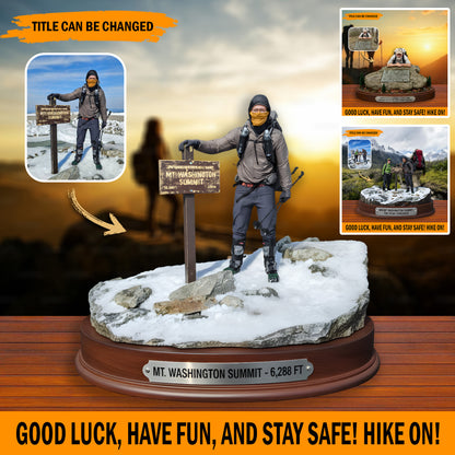 Hiking, Camping, Backpacking, Outdoor – Personalized Photo Acrylic Plaque