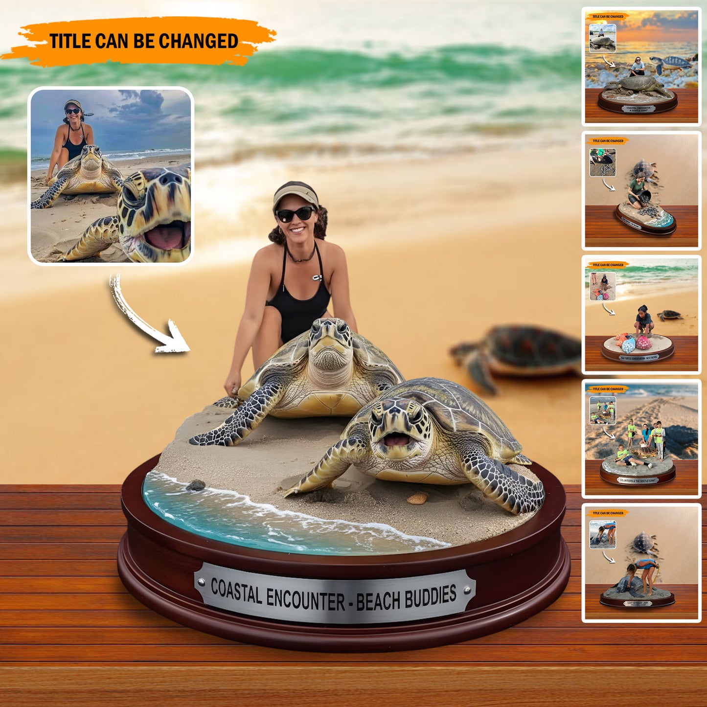 Sea Turtles & Me – Personalized Best Friend Acrylic Plaque