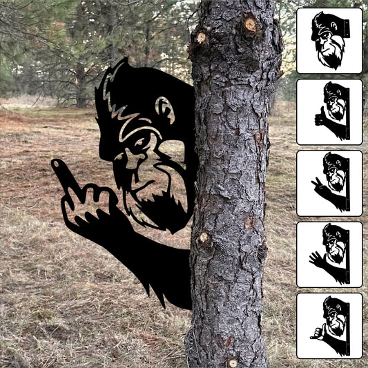 Multi-Style Funny Bigfoot Metal Sign
