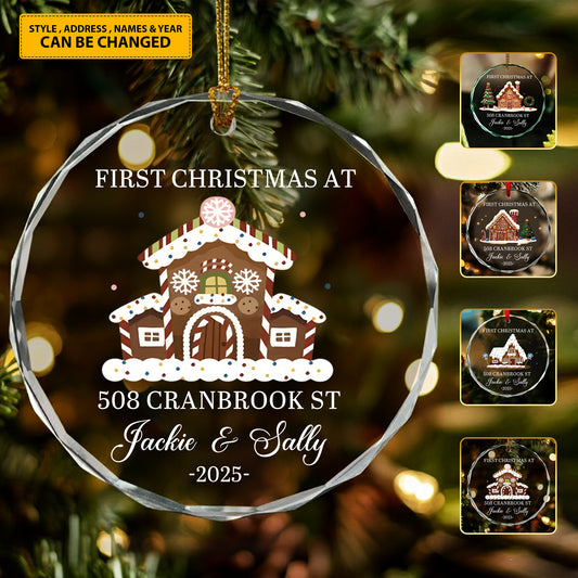 Couple Glass Ornament - Personalized Gifts For Couple Glass Ornament