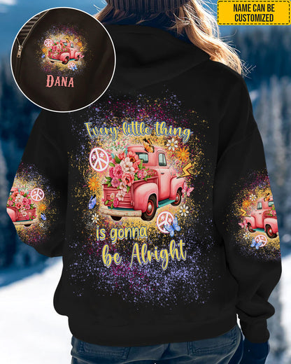 Every Little Thing Is Gonna Be Alright - Personalized All Over Print Shirt