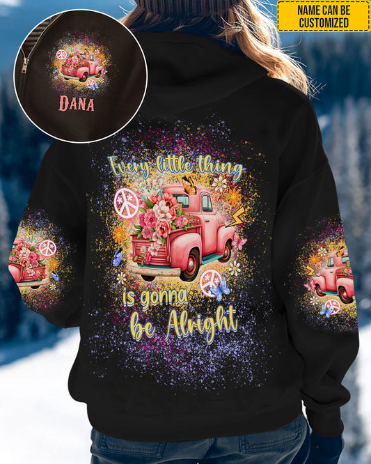Every Little Thing Is Gonna Be Alright - Personalized All Over Print Shirt