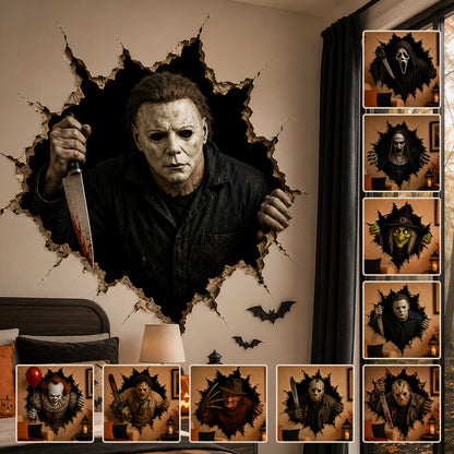 Halloween 3D Horror Wall Decal