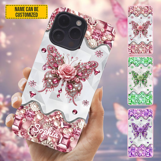 Beautiful Butterfly - Personalized Butterfly Phone Case
