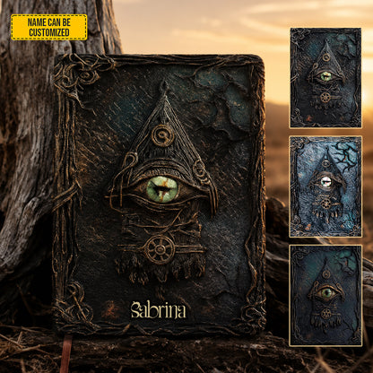 Personalized Mystic Eye Leather Journal