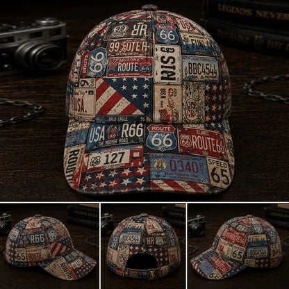 Vintage Route 66 Classic Cap