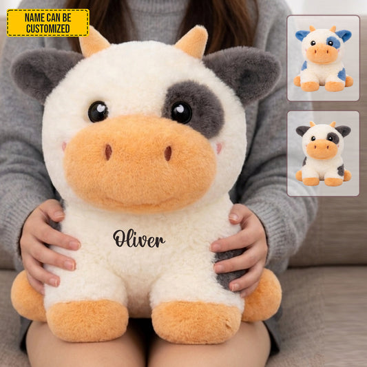 Personalized Cute Cow Custom Shaped Pillow