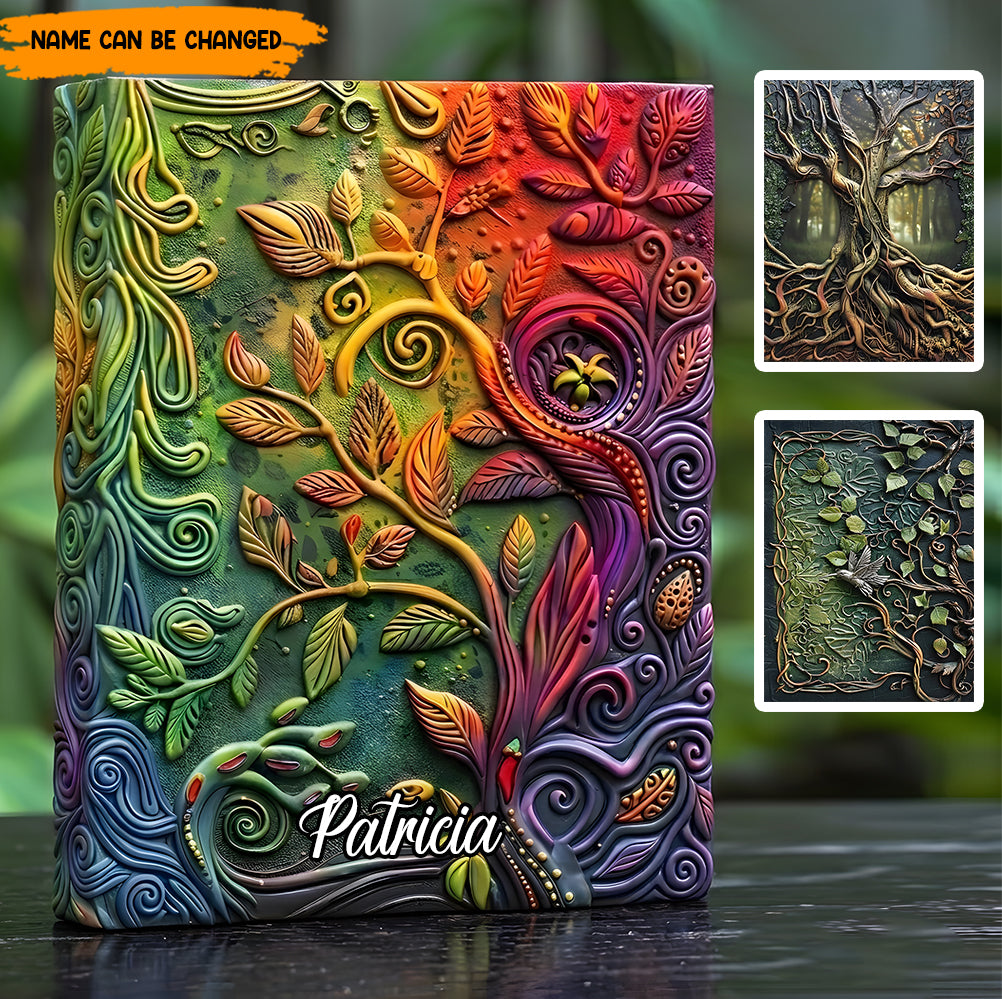 Personalized Tree of Life Leather Journal