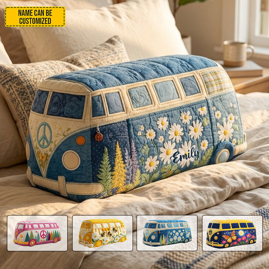 Personalized Hippie Van Custom Shaped Pillow