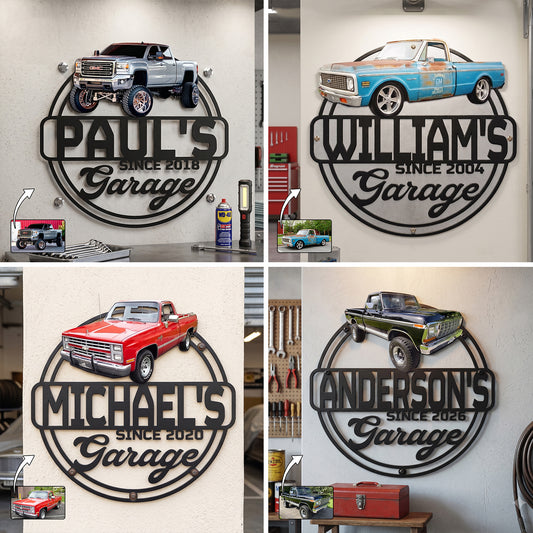 Personalized Custom Photo Classic Car Metal Sign Collection